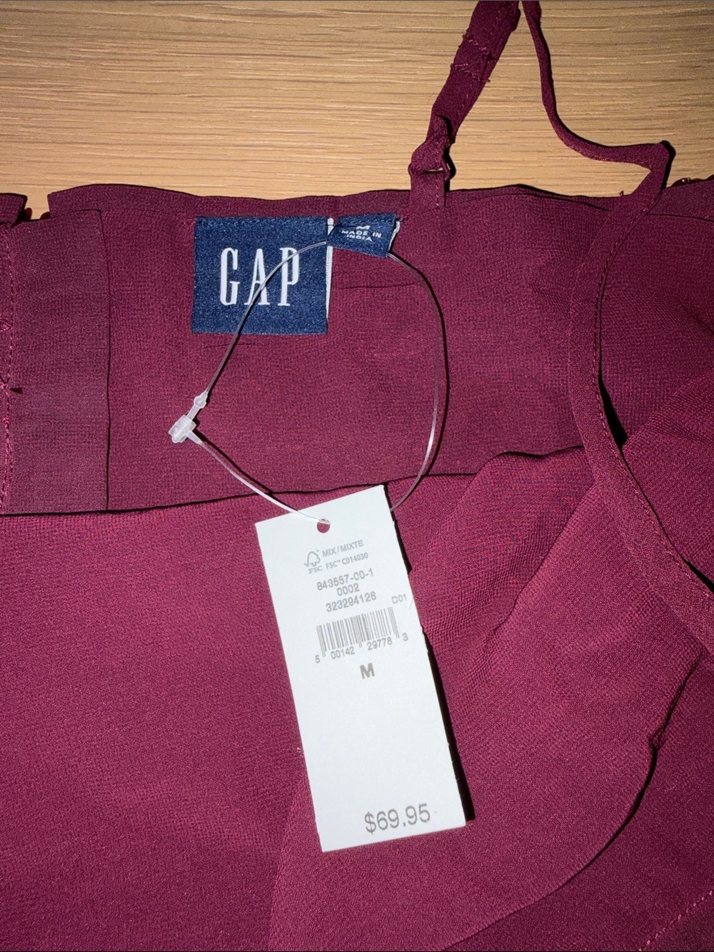 NWT Gap Sequined Crop Top in Deep Plum - Picture 5 of 5